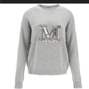 NWT MaxMara Embellished M Sweater